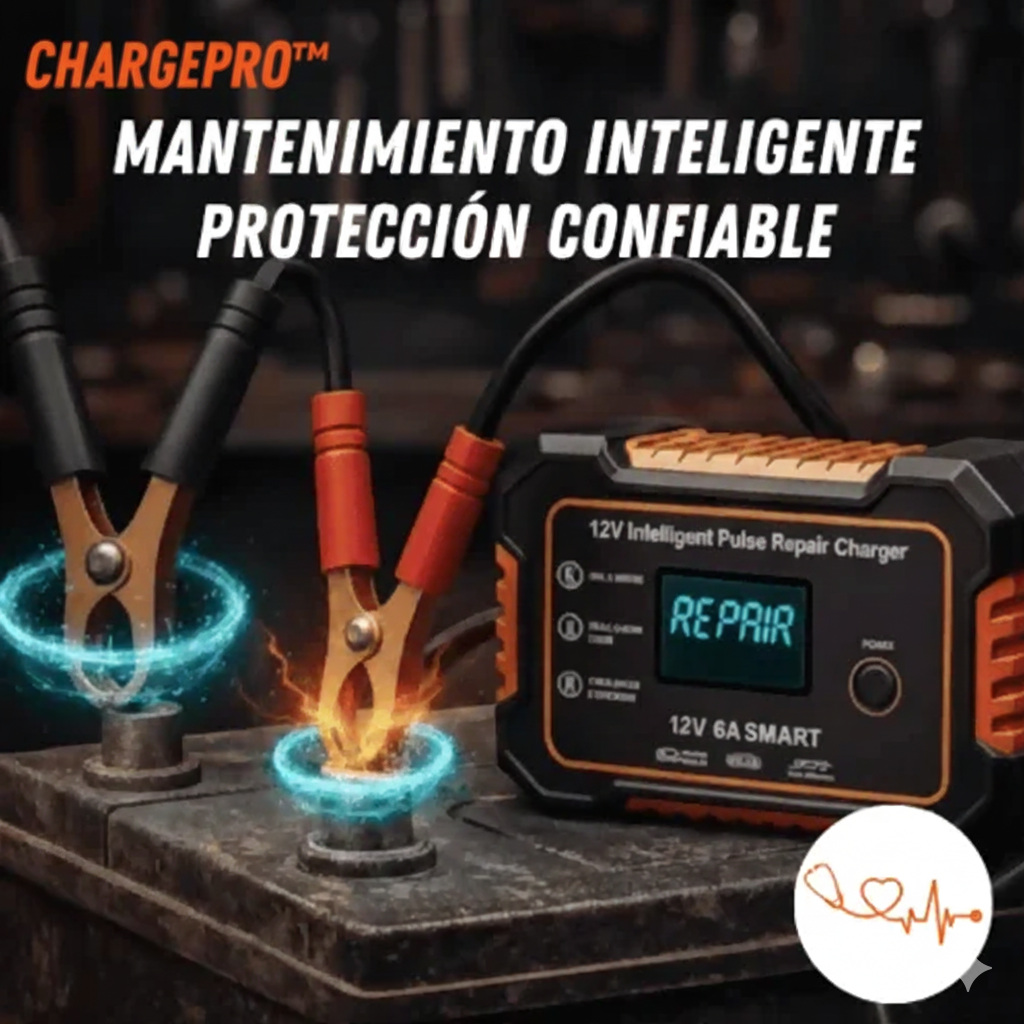 Cargador Bateria Carro Moto 12v Pantalla